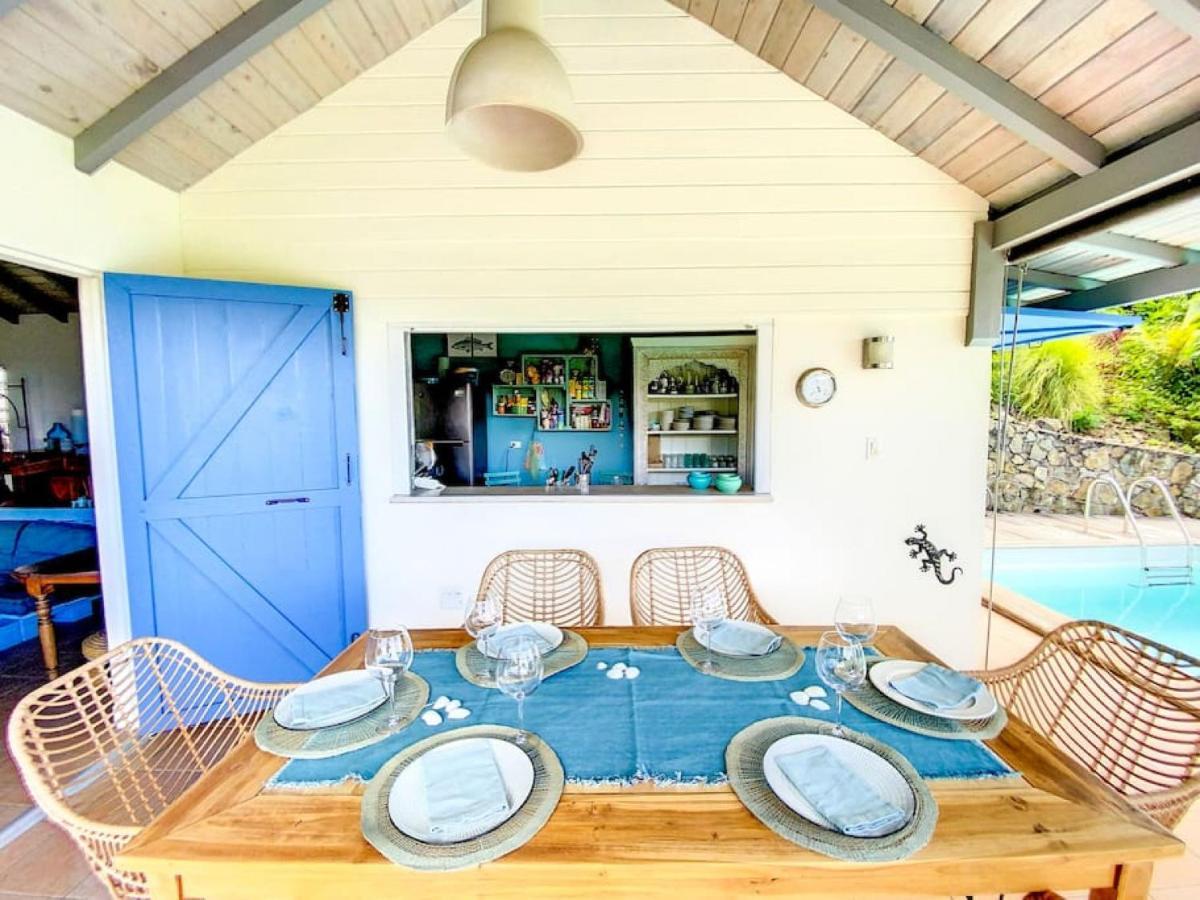 Aquamarine, Private Room In Villa Casa Blue Pool Sea View Koolbaai Eksteriør bilde